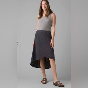 Prana Gray Midi Skirt